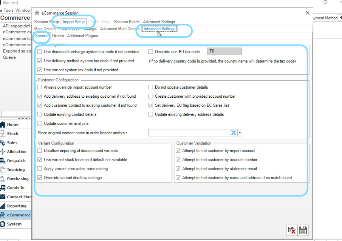 Advanced Settings