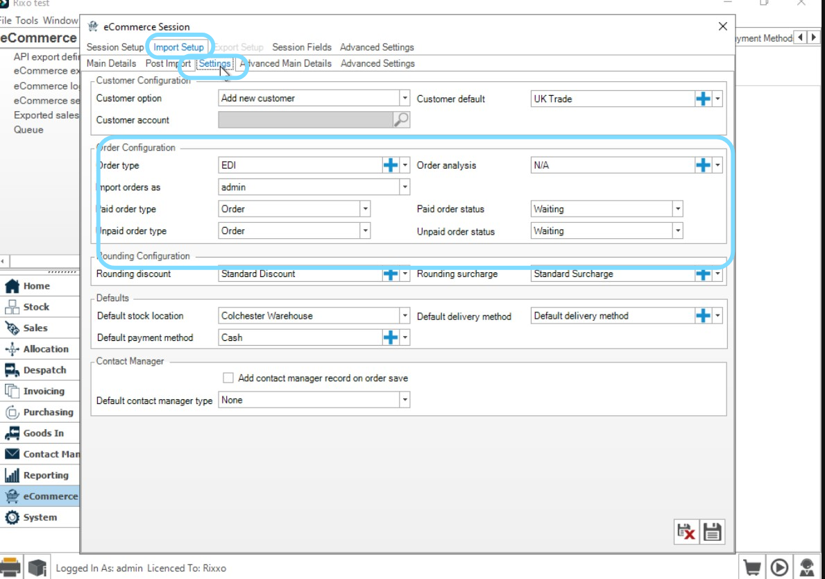 General Settings