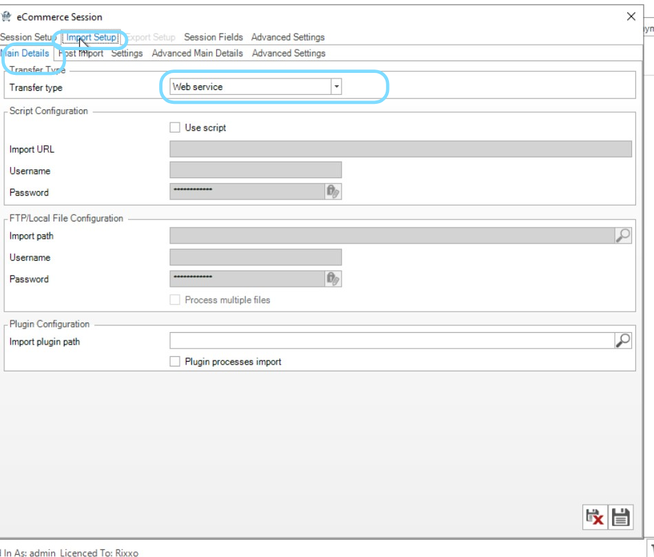 Import Setup